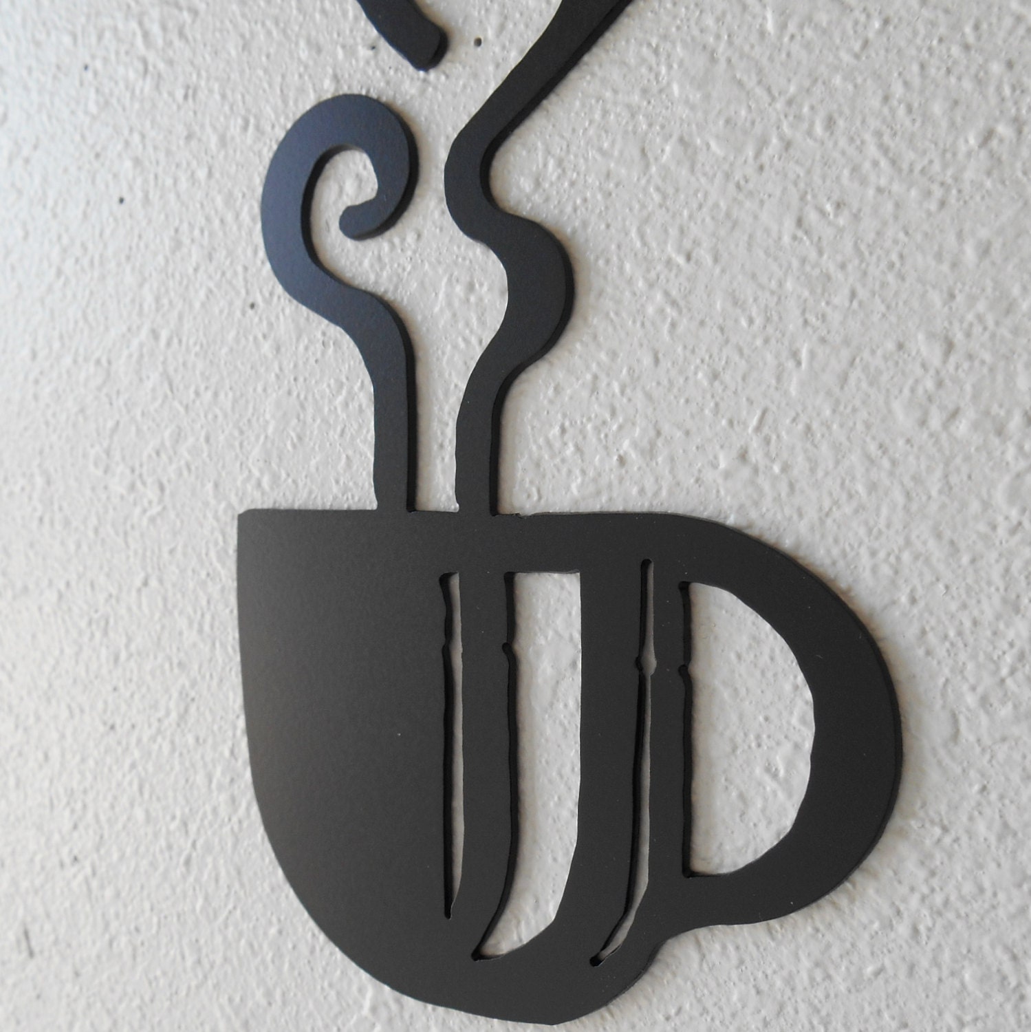 Coffee Cup Wall Art Metal Wall Decoration Kitchen Decor Etsy