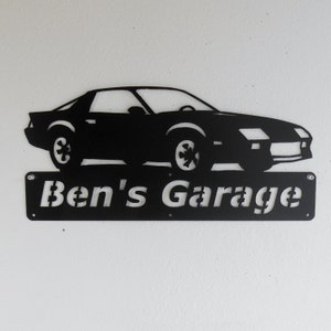 Chevrolet Camaro / 1982-1992 / Personalized / Man Cave / Garage Sign /  3rd Generation /