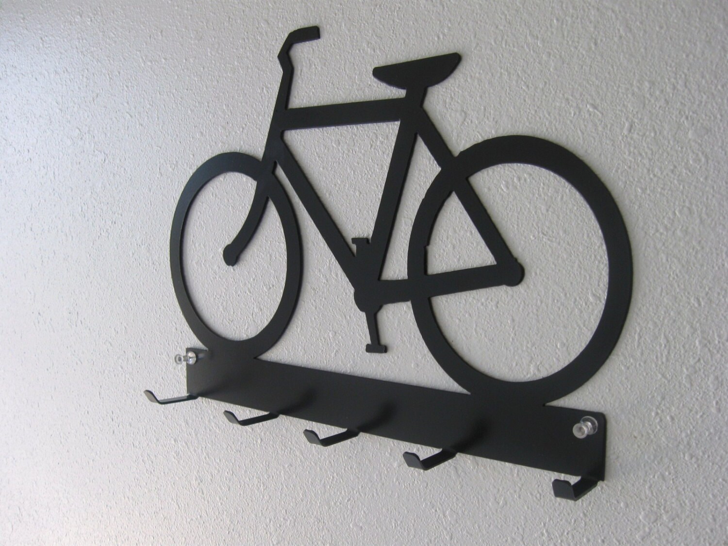 Bicycle Key Belt Rack Metal Wall Hanging Etsy