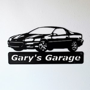 1998 -2002 4th Generation Chevrolet Camaro- Personalized Metal Sign - Metal Wall Art - Man Cave - Car Sign