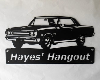 1965 Chevrolet Chevelle - Personalized Metal Sign- Muscle Car -Garage Sign