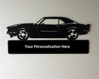 1968 Camaro - Personalized Metal Sign- Chevrolet