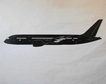 Boeing 787  Dreamliner Metal Wall Art Jet Airplane Decor