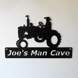 Personalized - Farm Tractor - Man Cave - Barn - Garage Sign