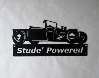 Hot Rod / Ford / T-bucket / Model T / Garage Sign / Metal wall decor  / Hot Rod / Personalized Metal Sign/ 1923 / Roadster