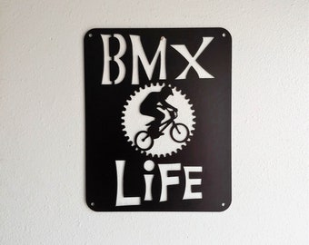 BMX Metal Art Wall Decor