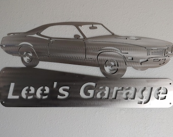 1970 Mercury Cyclone- Personalized - Man Cave -Garage Sign- Car Art- Metal Art - Automotive Wall Decor