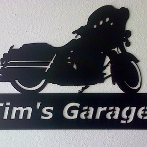 Harley Motorcycle, Personalized Metal Sign, Motorcyclist