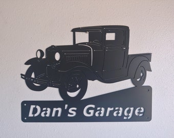 1930, 1931 Ford Truck, Original style, Classic , Model A, Garage Sign, Personalized Metal Sign,