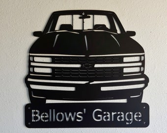 1988-2002 Chevrolet Silverado Truck,  Personalized, Man Cave , Garage Sign