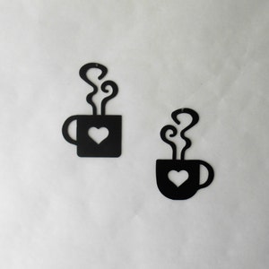 Heart Decor, Coffee Mug, Coffee Cup,  Wall Art,  Metal Wall Decoration, Coffee Bar, Kitchen Decoration