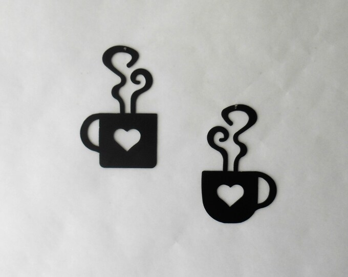 Heart Decor, Coffee Mug, Coffee Cup, Wall Art, Metal Wall Decoration