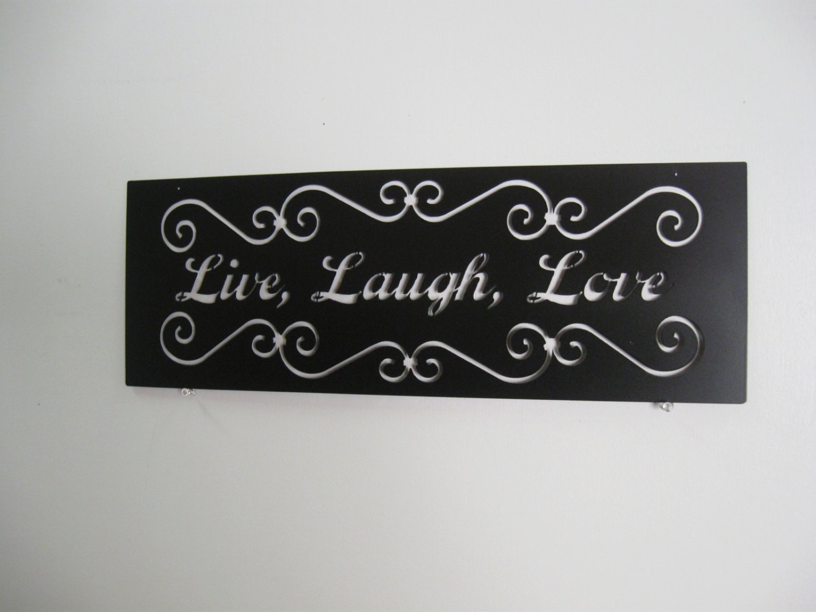Live Laugh Love / Metal Art / Wall Decoration / Metal Sign / Etsy