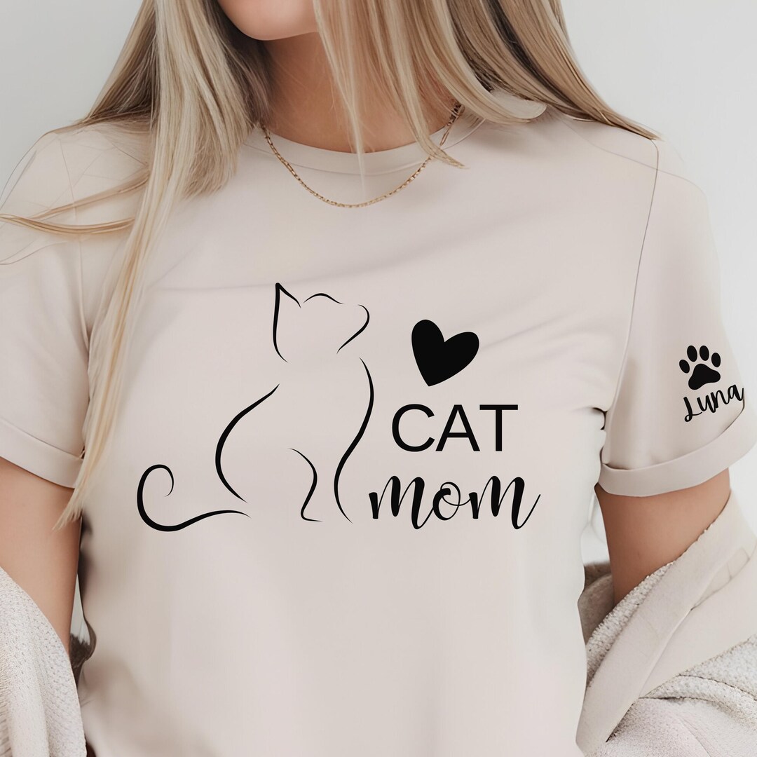 Mom Of Cranky Cat - Personalized Custom Long Sleeve T-shirt
