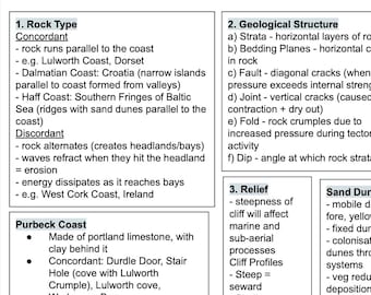 Physical Geography A Level Revision Edexcel - All Notes