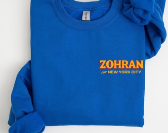 ZOHRAN for New York City Sweatshirt – Zohran Mamdan Hoodie, Mayor Mamdani 2025 Supporters and Activists, Bold Urban Style