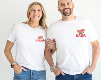 Personalized Watermelon Birthday Shirt, Custom One In A Melon Theme Birthday Tee, Family Birthday Matching Shirts