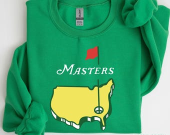 Masters Golf Inspired Graphic Sweatshirt, Golf Fan Tee, Georgia Golf Tournament