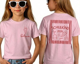 Custom Schoolchild T-Shirt 2026: Personalized Name and Year Design