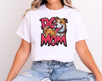 Camiseta para mamá de perro, camiseta para mamá de perro, camiseta para perro linda, amante de los perros, regalo del Día de la Madre para mamá de perro, regalo para amante de los perros, camiseta para mamá de perro, regalo para amante de los perros