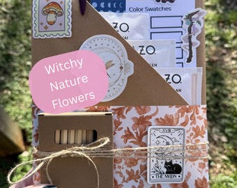 Blind Date With A Coloring Book | Adult Coloring | Nature | Witchy | Flowers | Gift | Forestcore