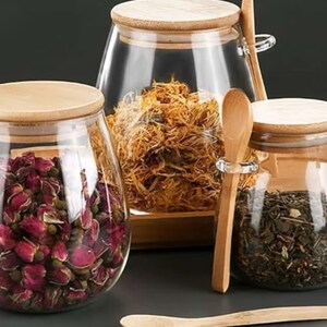 Airtight Glass Food Storage Jars – Hermetic Kitchen Containers for Coffee, Tea, Sugar  More
