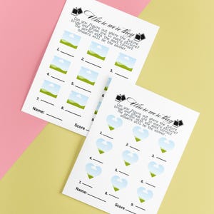 Cartes de jeu de mariage Feuilles d'activités de mariage amusantes à téléchargement immédiat 17 x 7 et 8,5 x 11 pouces
