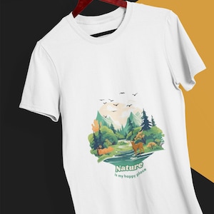 Camiseta unisex para amantes de la naturaleza, camiseta ecológica, camiseta de senderismo, equipo de aventura al aire libre, regalo para los amantes de la naturaleza. BellaCanvas