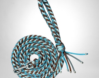 Braided Dog Leash Handmade Colorful Paracord Dog Leash Gift For New Dog Mom Custom Woven Pet Leash Lightweight and Durable Dog Rope Leash