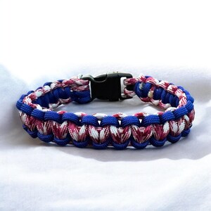 Handwoven Paracord Dog Collar Strong and lightweight custom colors and sizes quick release buckle