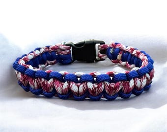 Handwoven Paracord Dog Collar Strong and lightweight custom colors and sizes quick release buckle