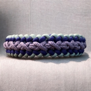 Handwoven Paracord Dog Collar Strong and lightweight custom colors and sizes quick release buckle or adjustable biothane adapter