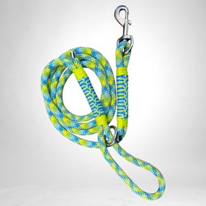 Handmade Paracord Dog Leash Dog Rope Lead  Yellow Paracord Leash Dog Walking Accessory  Braided Leash Dog Mom Gift Lightweight Dog Leash