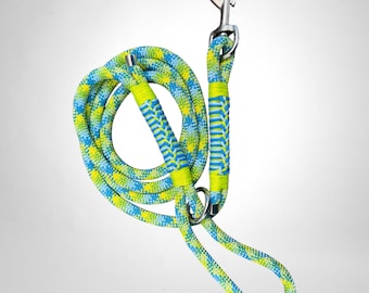 Handmade Paracord Dog Leash Dog Rope Lead  Yellow Paracord Leash Dog Walking Accessory  Braided Leash Dog Mom Gift Lightweight Dog Leash
