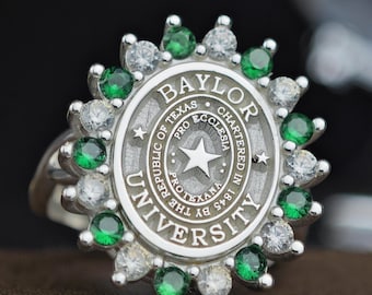 Personalized College Ring , University Ring , Custom Class Ring , Graduation Ring , Personalized Jewelry , Rings , Class Ring