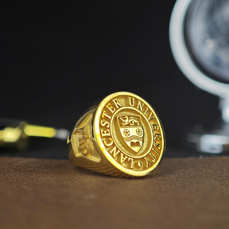 Personalized Graduation Rings in Silver & Gold – Custom University ...