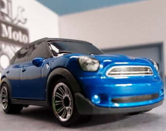 Keychain charm 1:64 Diecast Mini Car 2011 Blue Sport Compact