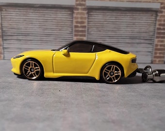 Keychain 1:64 Diecast Car Yellow Z Sport Coupe