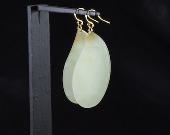 Yukon "River Jade" Nephrite Jade Earrings-1