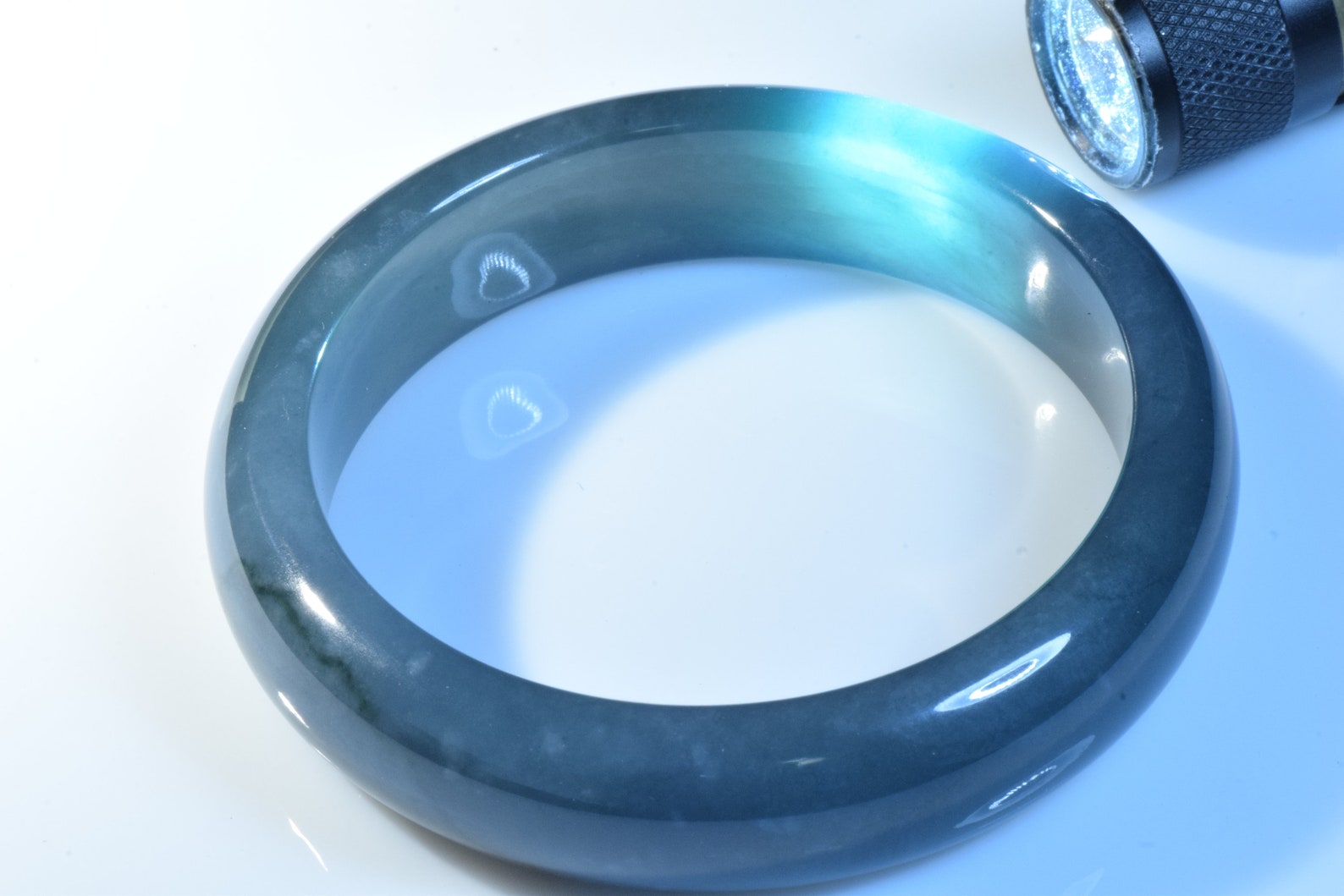 blue jadeite bangle