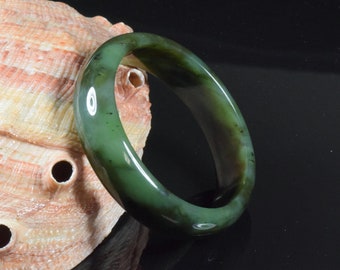 Siberian Nephrite Jade Bangle 56.2 mm