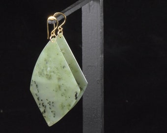 Indonesian Nephrite Jade Earrings #4