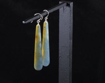 Guatemalan Blue &quot;Olmec&quot; Jadeite earrings #8