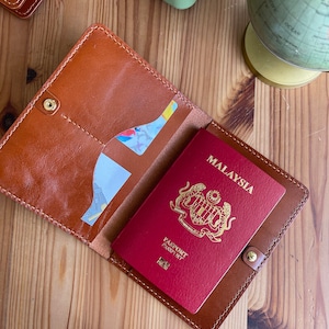 PDF Pattern Passport Card Holder Passport Leather Case Leather Craft DIY 4mm stitching hole/A4/3 files image 3