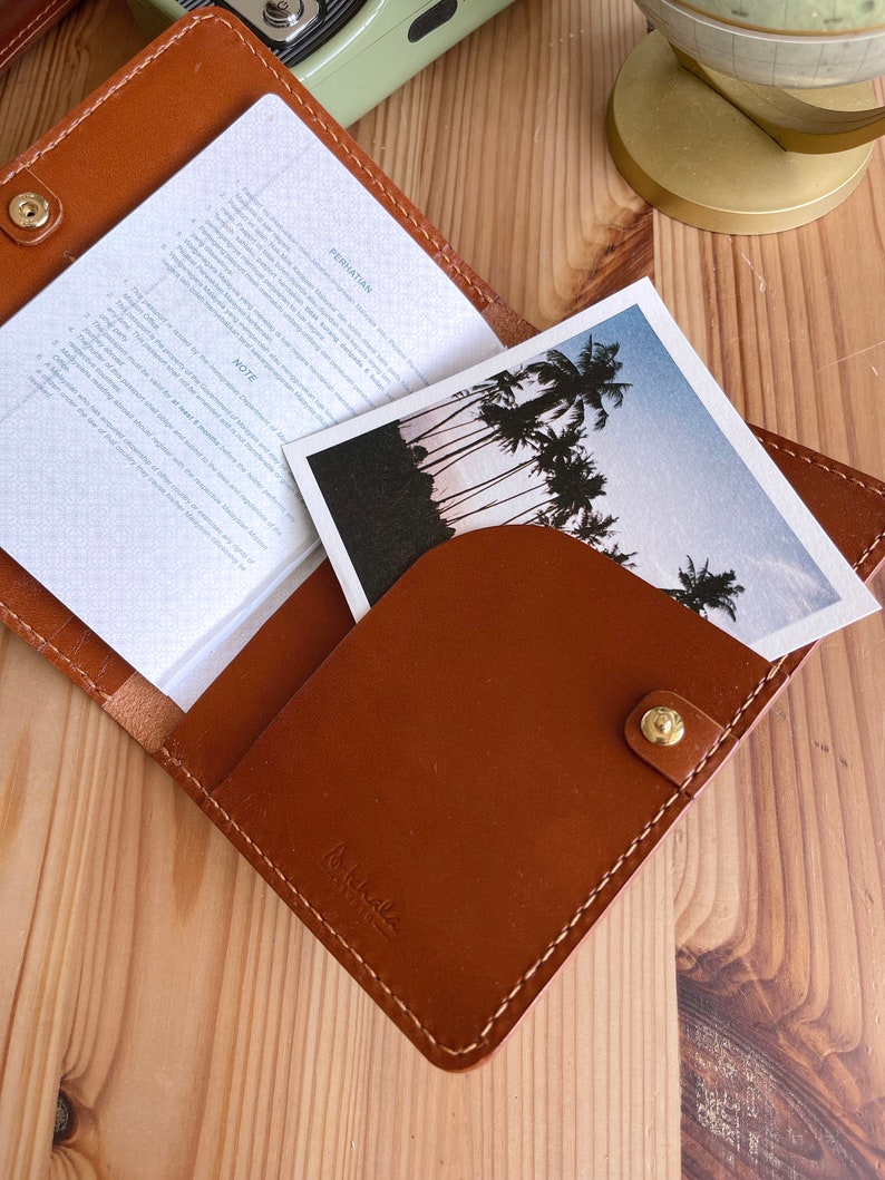 PDF Pattern Passport Card Holder Passport Leather Case Leather Craft DIY 4mm stitching hole/A4/3 files image 2