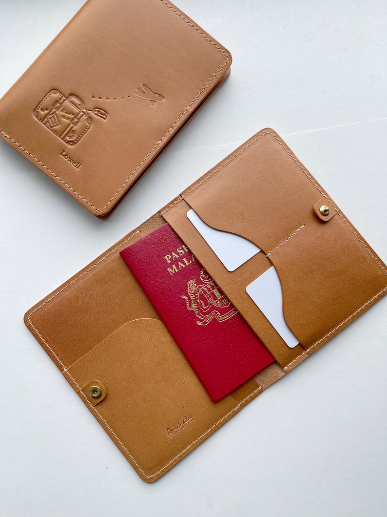 PDF Pattern Passport Card Holder Passport Leather Case Leather Craft DIY 4mm stitching hole/A4/3 files image 4