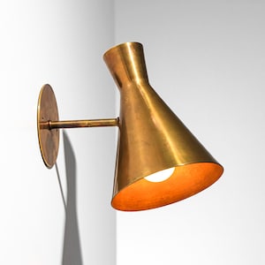 Raw Brass Bedroom Sconce Lighting Fixture, Modern Gold Metal Brass Wall Sconce Lamp, Handcrafted Polished Brass Bedside Wall Light