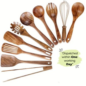ZMKIAG Cuisine Flat Wood Spatula For Cooking, 12 Inch Long Wooden Stirring Paddle Cooking Mixing Brewing Kitchen Spatulas Cooking Baking Dishwasher Safe