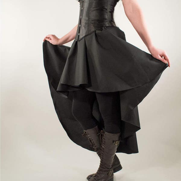 Steampunk Leather Mini Skirt