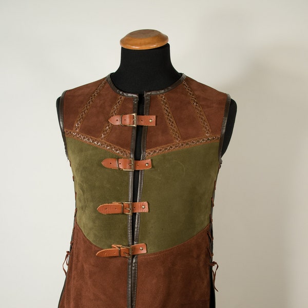 Fantasy Elven Jerkin, surcoat, tunic, vest, ranger, larp, cosplay